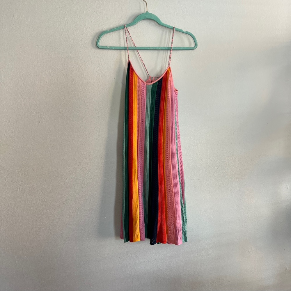NWT Colorful Rainbow Mini Dress